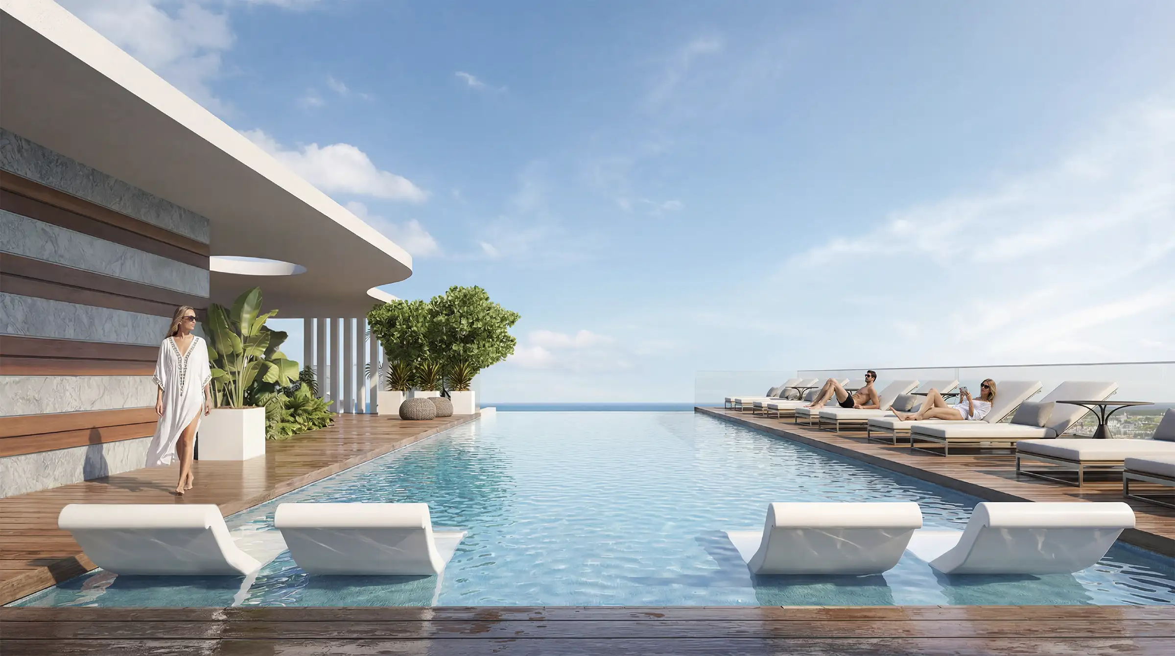 Avra at Metropolitan Naples — rooftop infinity pool with Gulf of Mexico views, Naples Florida