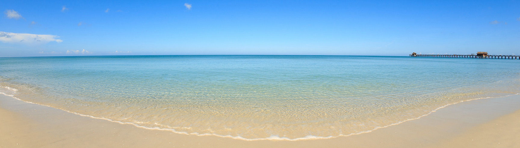 Naples Beach and Naples Pier — Gulf of Mexico, Naples, Florida