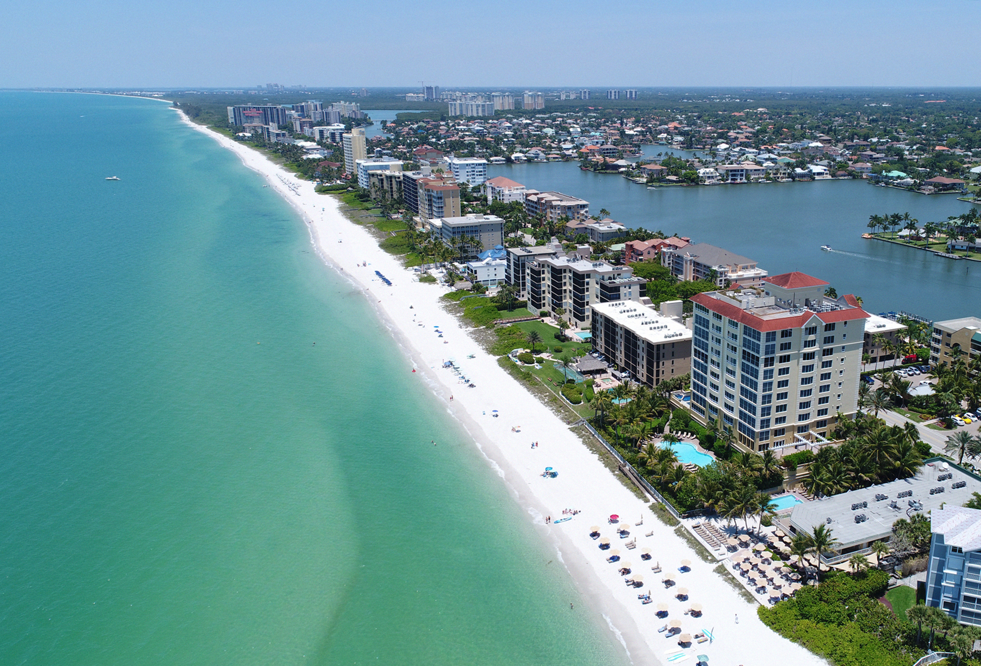 Naples beach vacation rentals &mdash; Gulf-front condos and estates on Naples' famous white sand beaches
